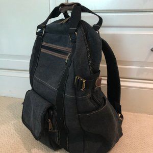 New! Cargoit Grey Canvas Backpack